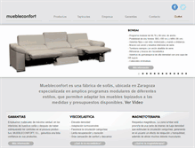 Tablet Screenshot of muebleconfort.es